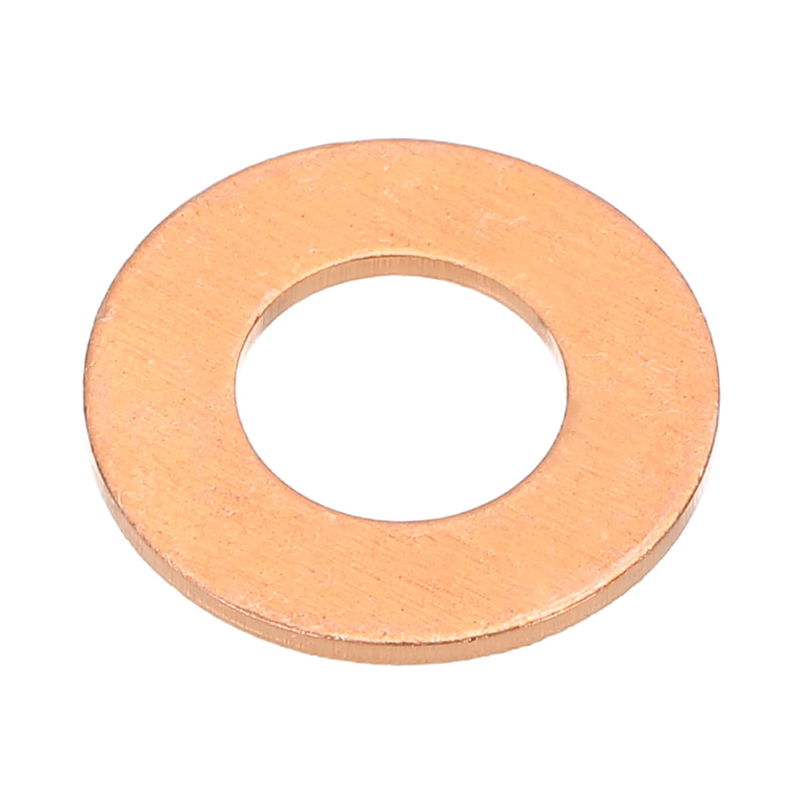 PATIKIL M8x16x1mm Flat Copper Washers, 25 PCS Copper Automotive Drain Plug Gaskets Flat Ring Oil Crush Washer Spacers for Faucets Garden Bolts Screws Hose, Purple