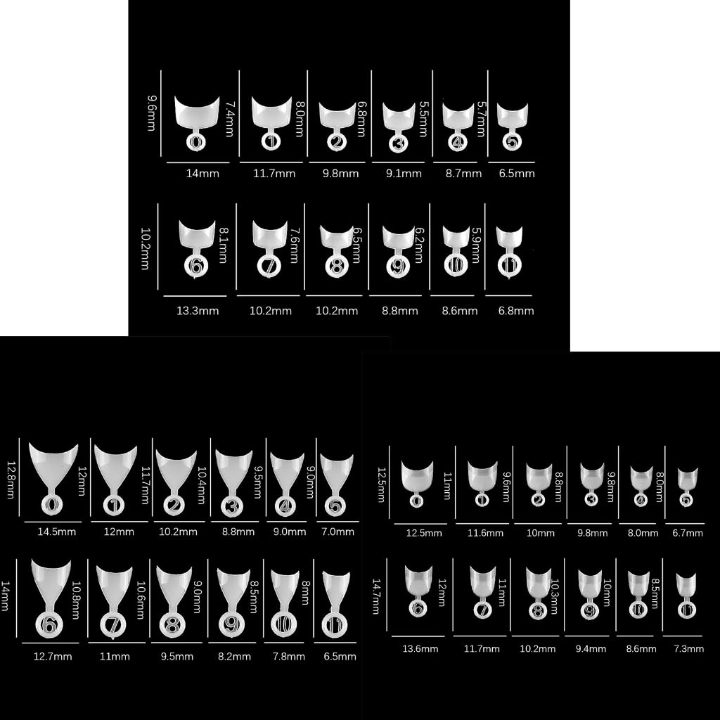 600x Tips Short Oval Short Tips Half Cover French Tips Round Shape Half Cover False Nails Artificial Tips
