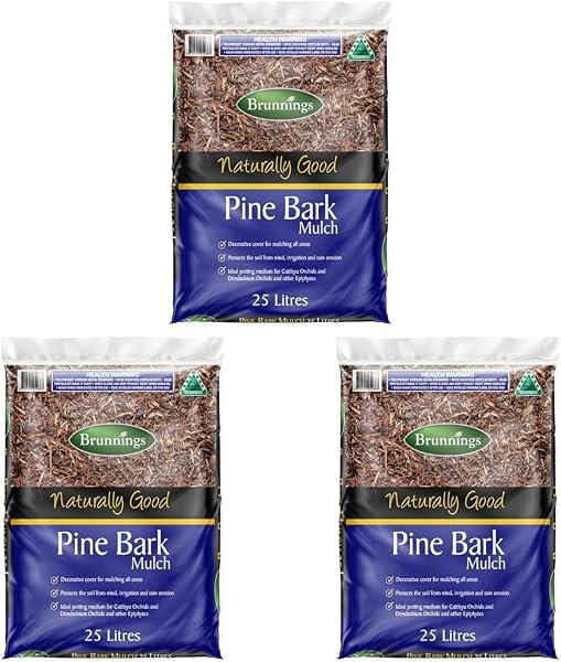 Brunnings Naturally Good Pine Bark Mulch for Soil Protection