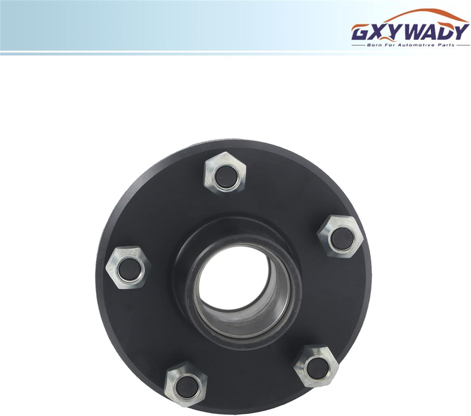 GXYWADY 5 on 4.5 Inch Trailer Hub Kit and 1 Inch Square BT8 Spindle with Trailer Bearing Kit