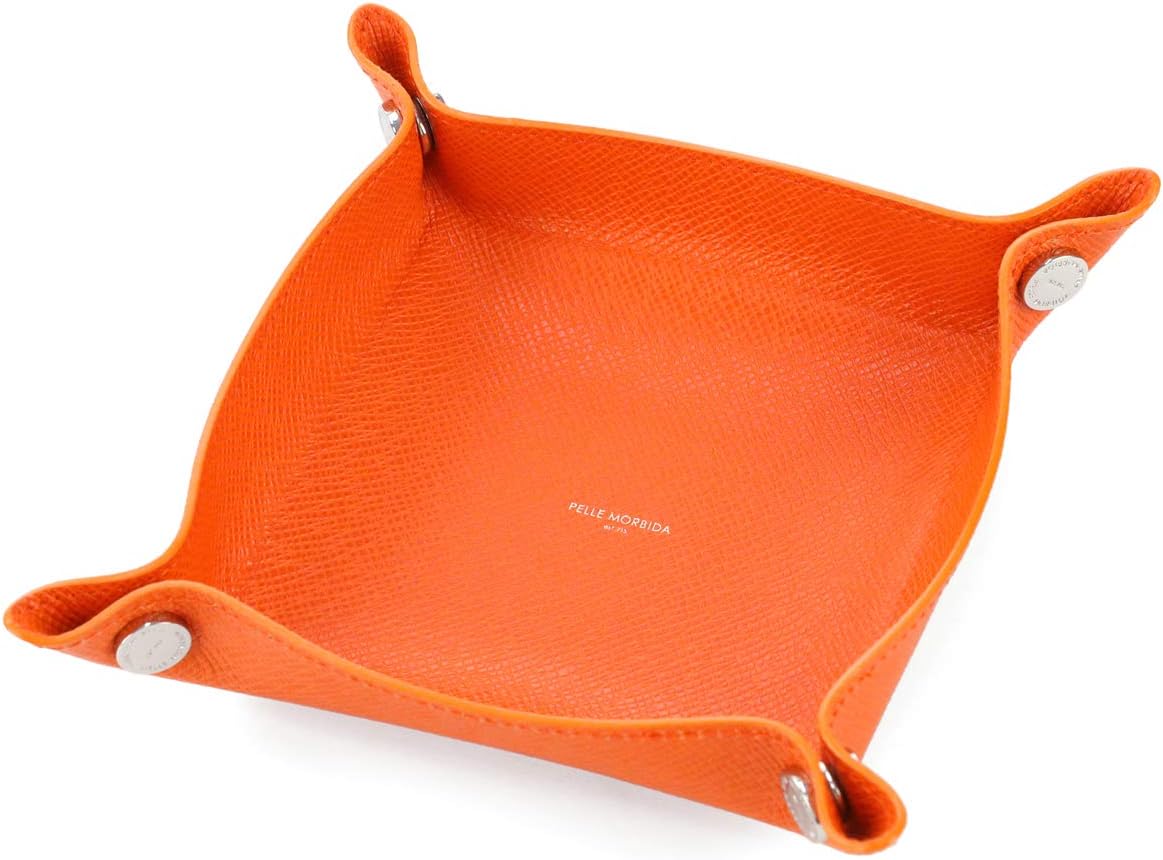 PELLE MORBIDA インテリアトレイ オレンジ Amazon | [ペッレ モルビダ] レザートレイ オレンジ PM-BAAC008-OR