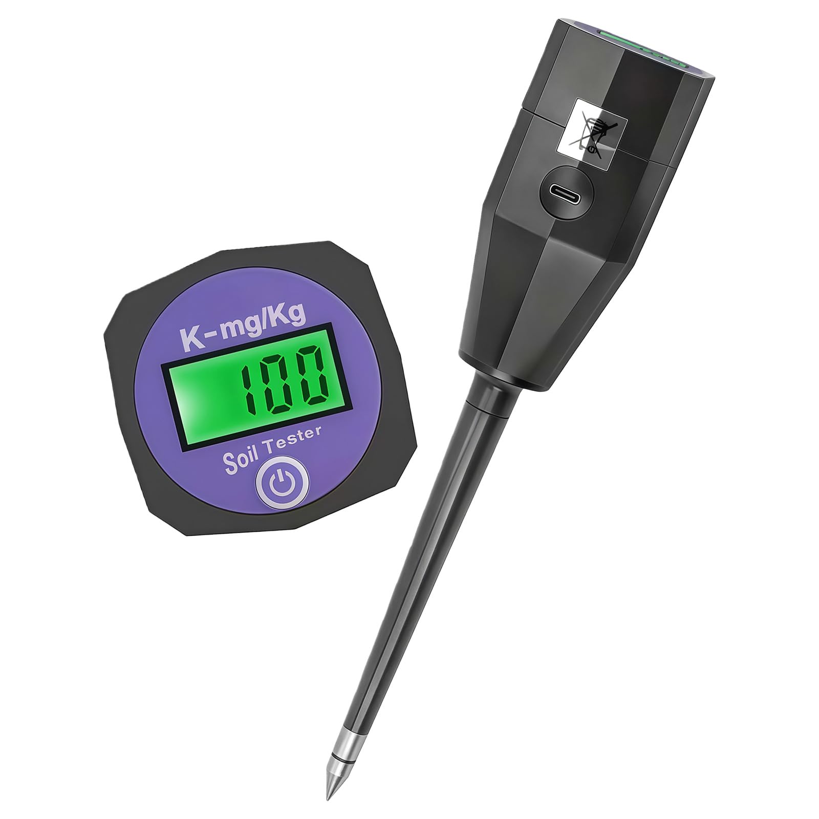 Oxxggkao Potassium Efficient Soil Measurement Tool Usb C Charging Tester Detectors For Accurate Result Npk Tester