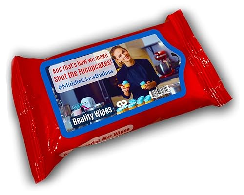 Miniatura 6 de Gears Out Toallitas Shut The Fucupcakes - Divertido diseño de horneado de clase media - Divertidas toallitas húmedas para mujeres - Tamaño de viaje