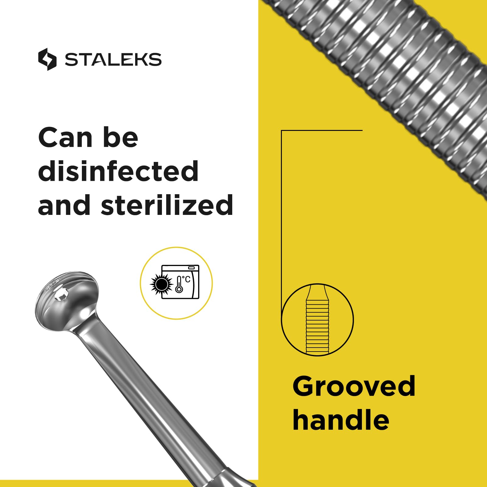 STALEKS - Spatola per comedone, 19 fori (uno e rotondo 19 fori) professionale