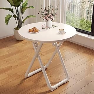 折りたたみダイニングテーブル ラウンド ハイテーブル 丸型 スチール製フレーム 丈夫で耐久 組み立て簡単 直径60cm/高72cm