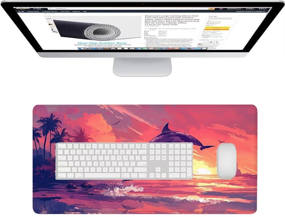 Tapis de souris XXL antidérapant pour protéger le bureau des rayures - 3