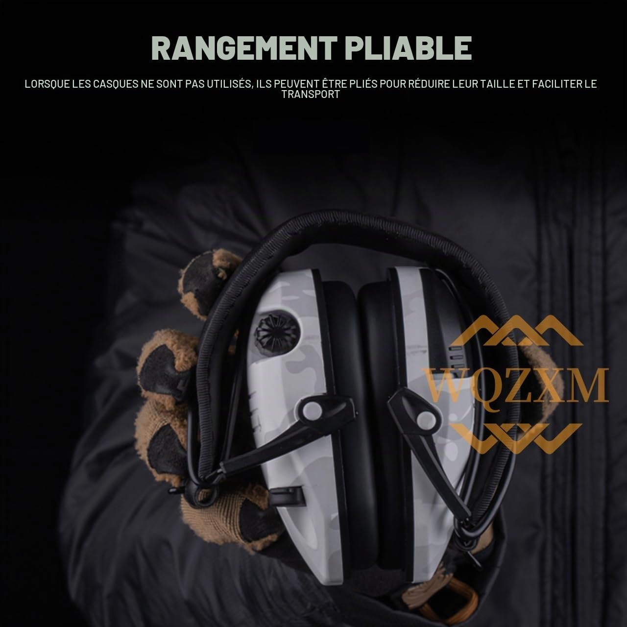 Nouveau Casque Tir Électronique pour Protection Auditive, Protection des Oreilles, Réduction du Bruit, Casque Antibruit Tactique Chasse Active(Pink)