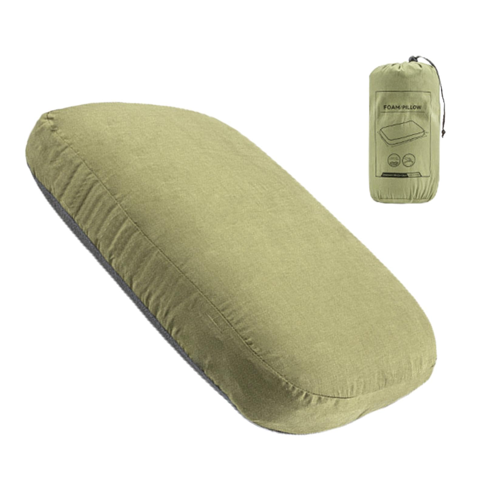 Cuscino da campeggio portatile, leggero e lavabile, cuscino comprimibile, compatto da viaggio, lavabile per uso esterno