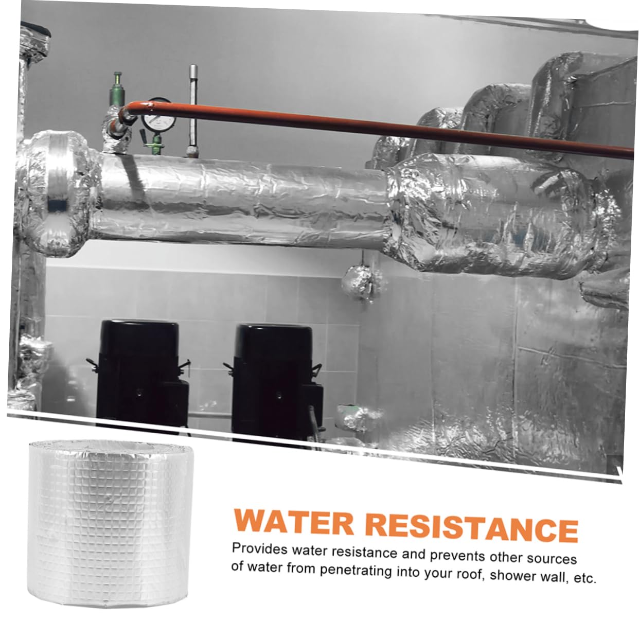 Gatuida Aluminum Foil Roof Repair Tape Self-Adhesive Sealant for Rvs Shower Walls and Roofs Heavy-Duty Gap Sealing for DIY and Contractors