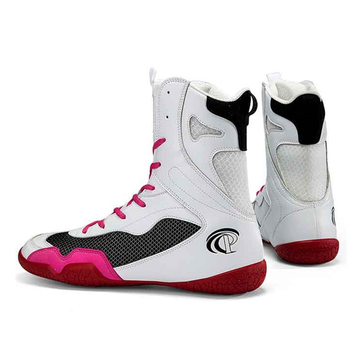 Scarpe da Boxe da Uomo, Scarpe da Allenamento per Bodybuilding da Wrestling Alte Kickboxing Stivali Sportivi da Competizione