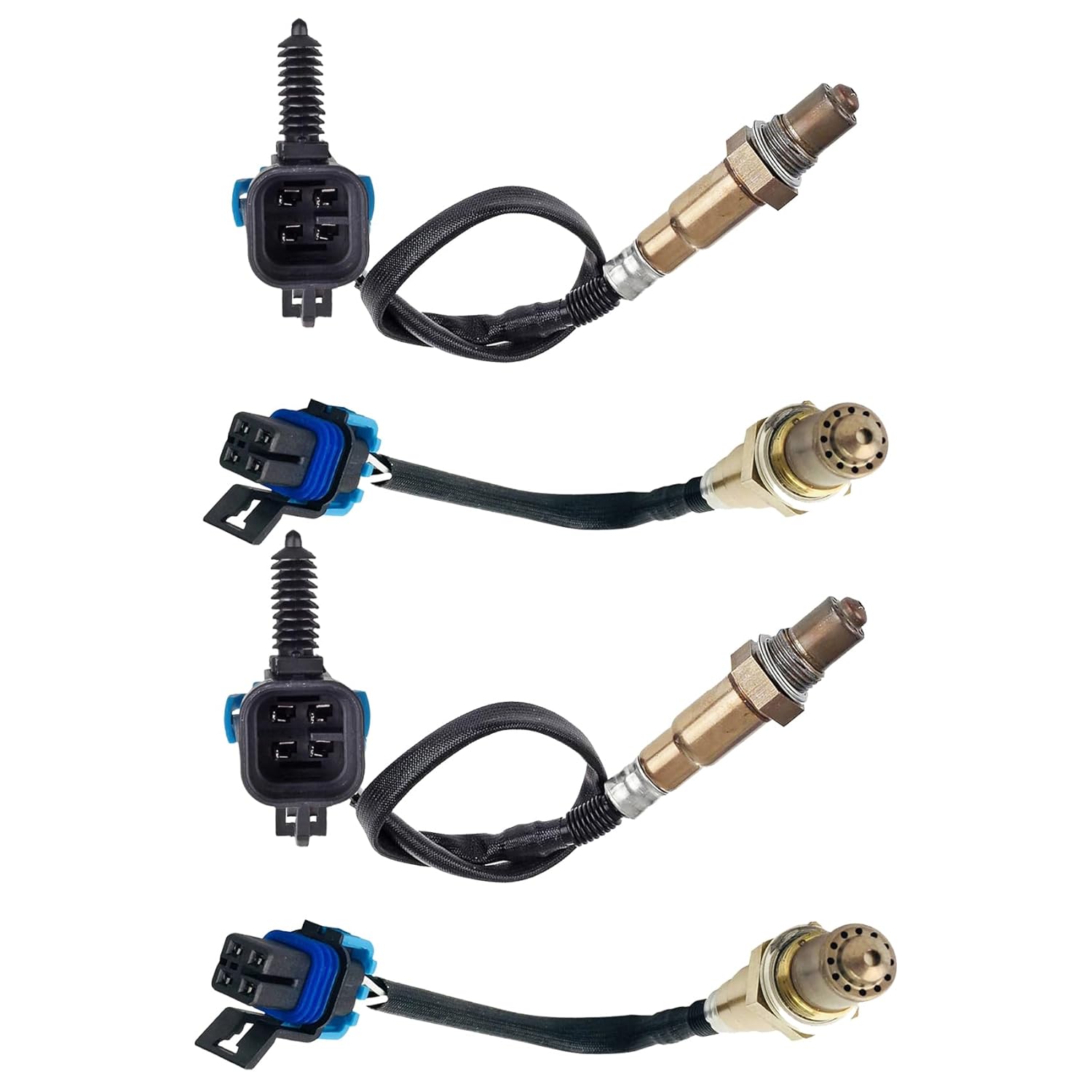 Sensores de Oxigênio Upstream e Downstream Compatíveis com Cadillac CTS 2008-2011, SRX 2007-2009, STS 2008-2011 - 2 Pares, Substitui #234-4819 e #234-4818, Conjunto com 4 Peças