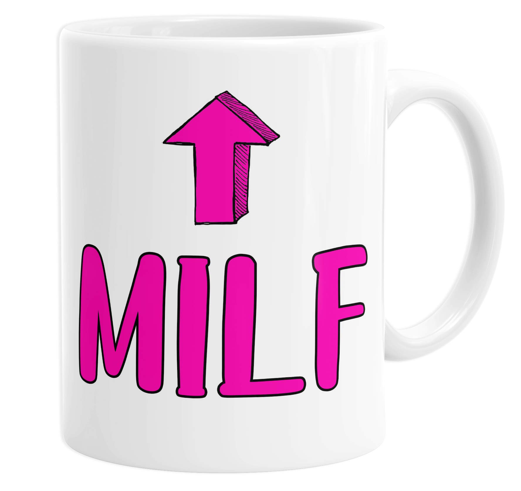 Milf Mug, Rude Gift for Her, Funny Valentine's Day Mug, Gift for Wife, Ceramic Coffee Mug, Tea Cup