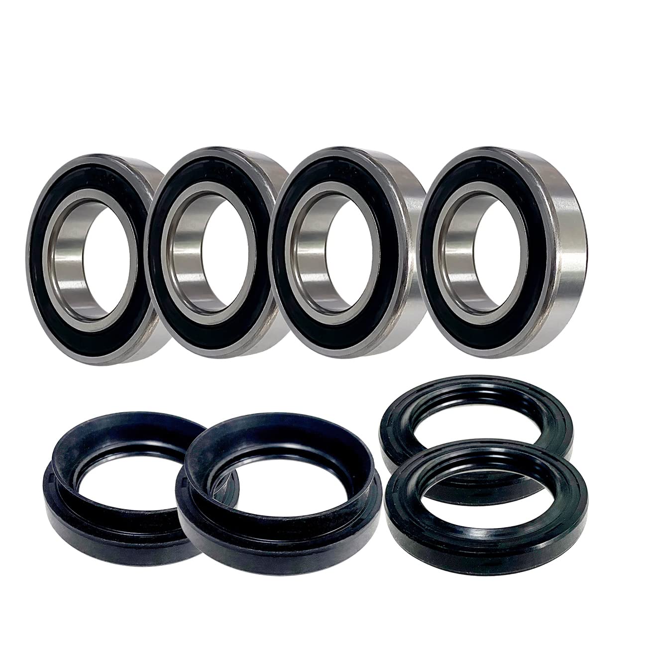 Front Wheel Bearings and Seals Kit Compatible with Hisun UTV400 700 500 Maaaimo Bennche Coleman Supermach
