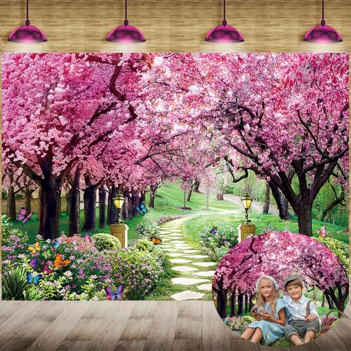 Accessoires de photomaton et fond de studio paysage de jardin