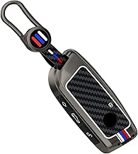 Yumzeco Zinc Key Cover Compatible with iX 2023, 4 Button Key Case for Series 2 3 5 7 X1 X4 X5 X6 X7 i7 iX i4 2023-2024 2025, X1 Keychain 2023-Grey, grey