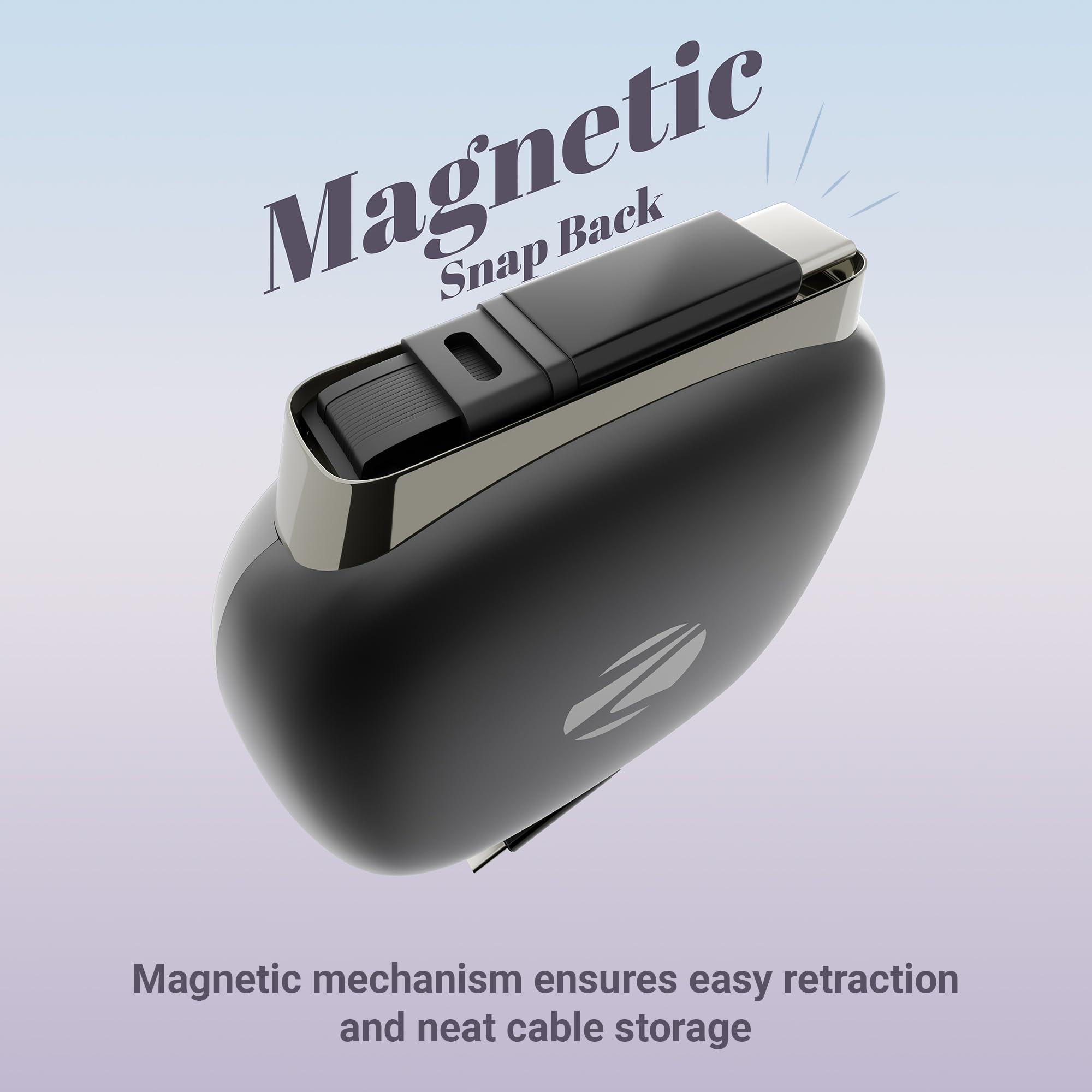Zebronics 100W PD Type-C Retractable 1 Meter Cable, Super Fast Charging, 480Mbps Data Sync, 5A Output, for iPhone 15 and Above, MacBook, iPad and Samsung Galaxy Series (Wattz 100RCC1, Black) — Amazon image 5