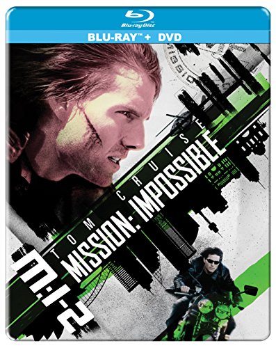 Mission: Impossible II (2)(STEELBOOK) (Blu-ray) (Single Disc) (2000) -  Rated PG-13, John Woo, Tom Cruise