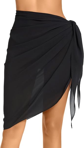 Womens Sarong Coverups Chiffon Bathing Suit Wrap Skirt Swimsuit Beach Wraps Swim Sarongs