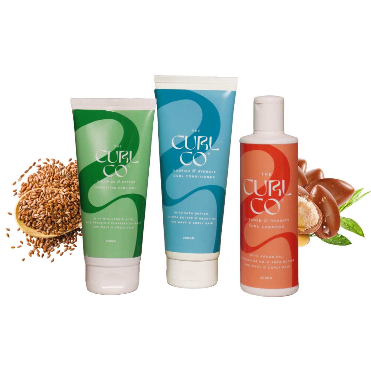 TheCurlCo Curly Hair Care Set, Shampoo 200g + Conditioner 200g + Hydrating Curl Gel 150g, Sulfate-Free-image-49