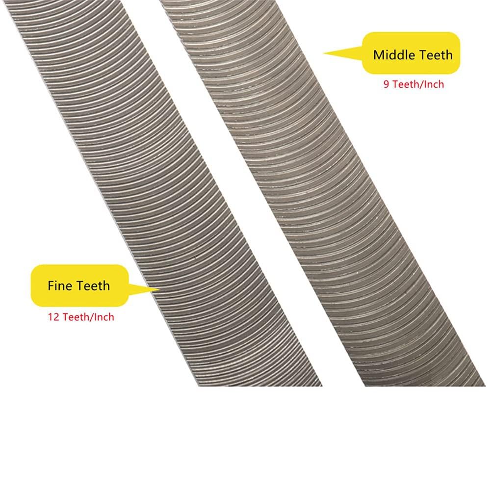 Ajustable de 14 Pulgadas, Soporte para Limas de Dientes Fresados, Pulidor de CarroceríA de Coche, Pulido Paneles de Metal, Herramientas de Archivo de Acero Curvado, Diente S