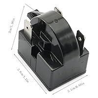 Vista 3 de RLECS 2pcs 3 Pin Coolers Compresor Starter QP-02-4.7 PTC Refrigerador Start Relay 4,7 ohm