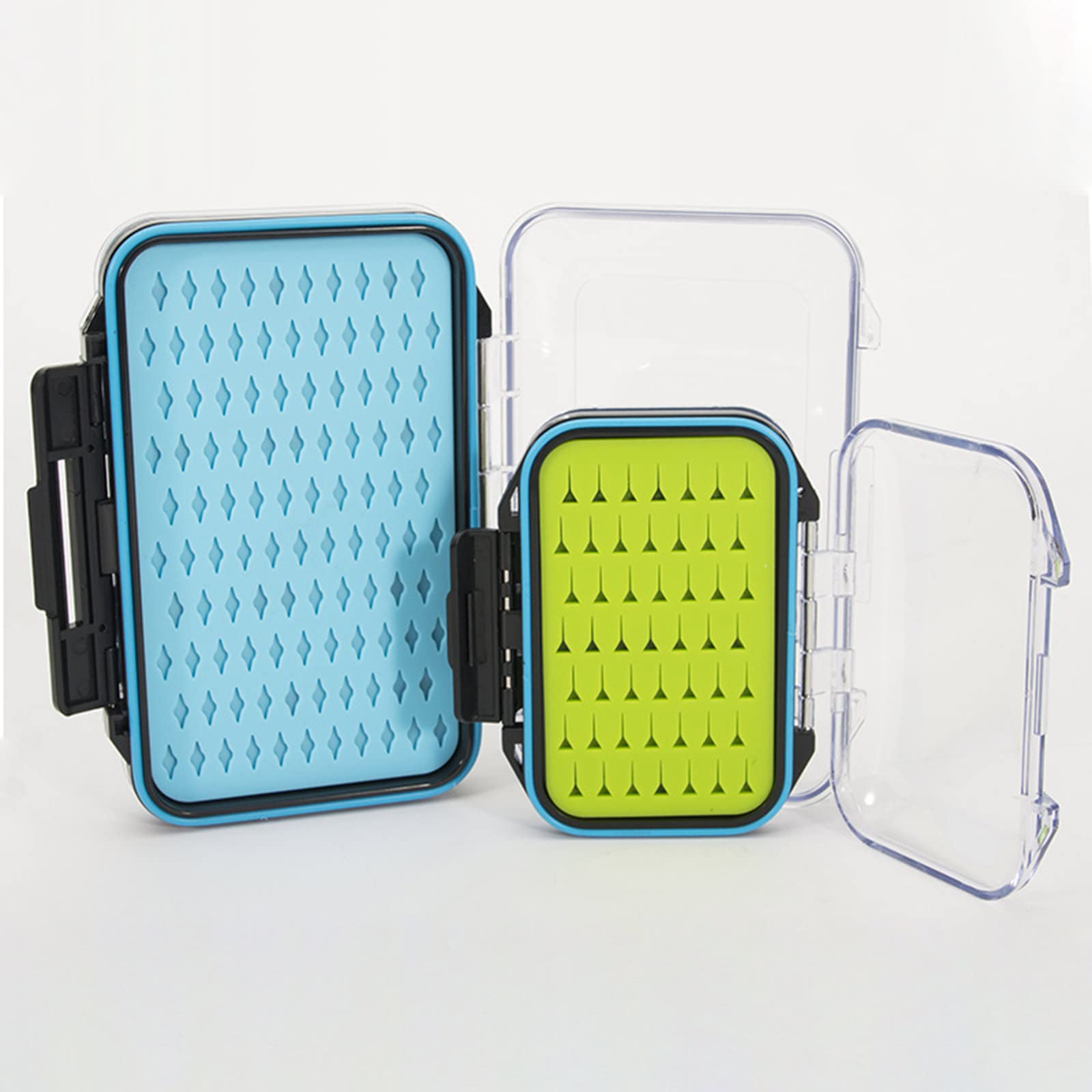 Boîte de pêche à mouches pour truite à mouche, deux côtés