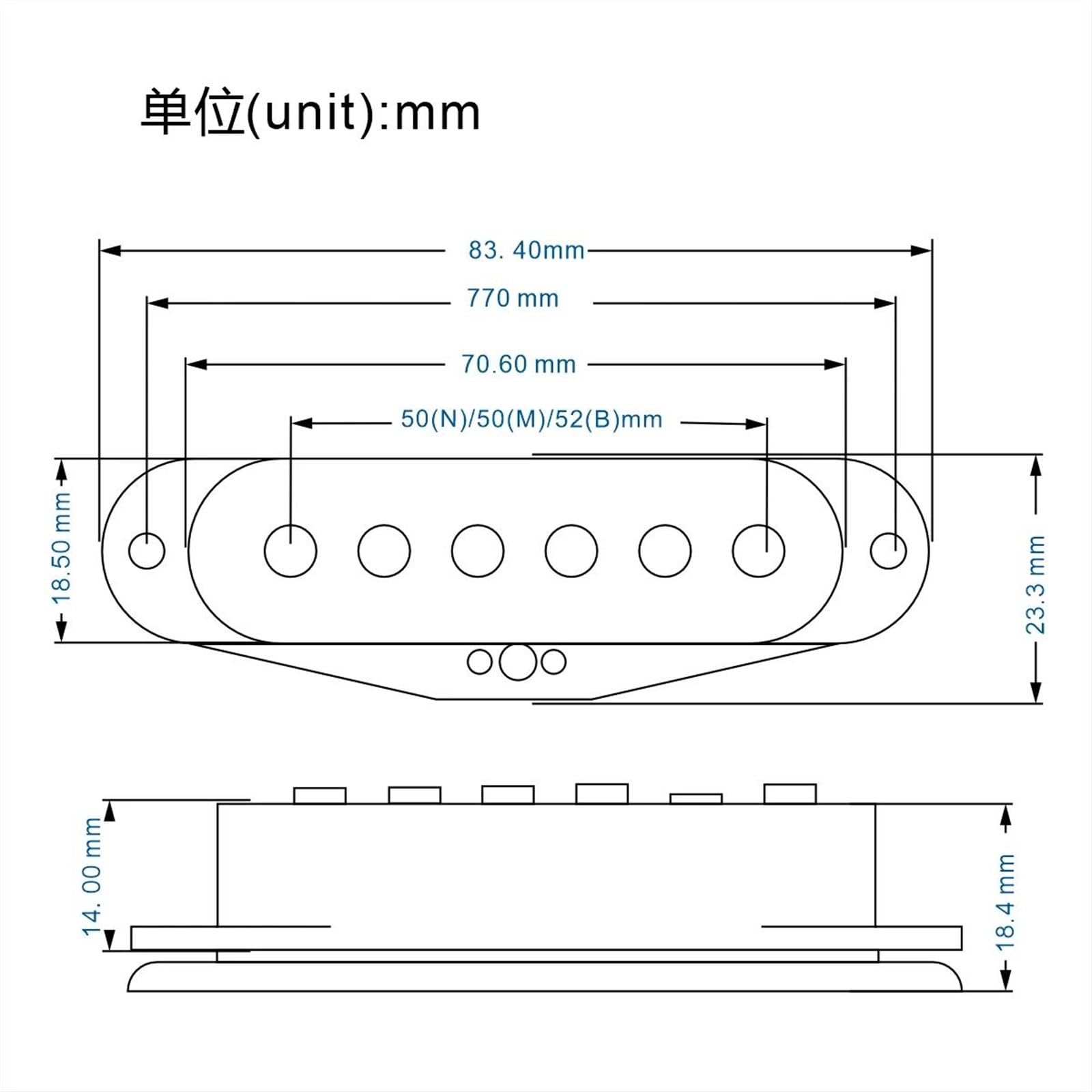 Micro Guitare Électrique Professionnel 3 Micros Vintage Alnico 5 À Simple Bobine
