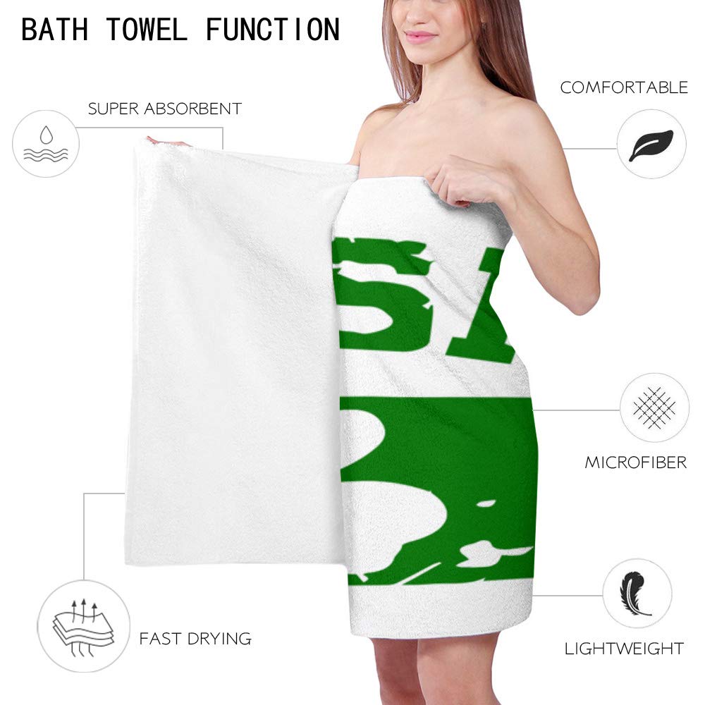 Serviette De Bain Très Absorbante - 76 X 38 Cm - En Polyester Doux - Séchage Rapide - Pour Salle De Bain, Cuisine