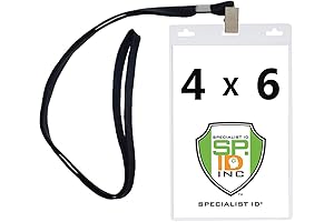 Premium Plastic Ticket Holders with Lanyards for Unforgettable Events (10-Pack)
