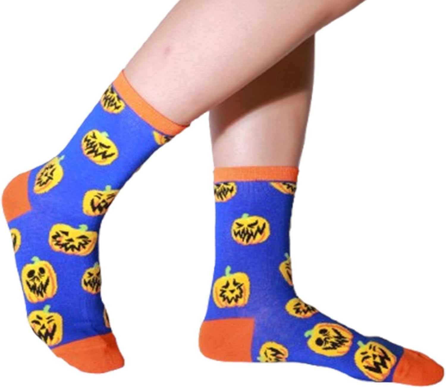 Halloween Socks Women Pumpkin Skeleton Ghost Bat Socks Crazy Funny Colorful Novelty Cute Halloween Gifts for Women Girls - Image 2