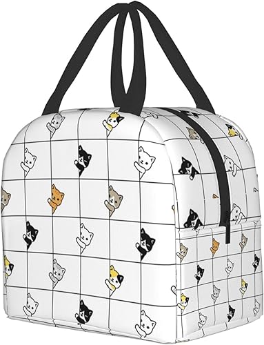 Miniatura 2 de Lonchera aislada reutilizable para niñas, bolsa de almuerzo con bolsillo frontal para adolescentes, niñas, mujeres, hombres, escuela, picnic,