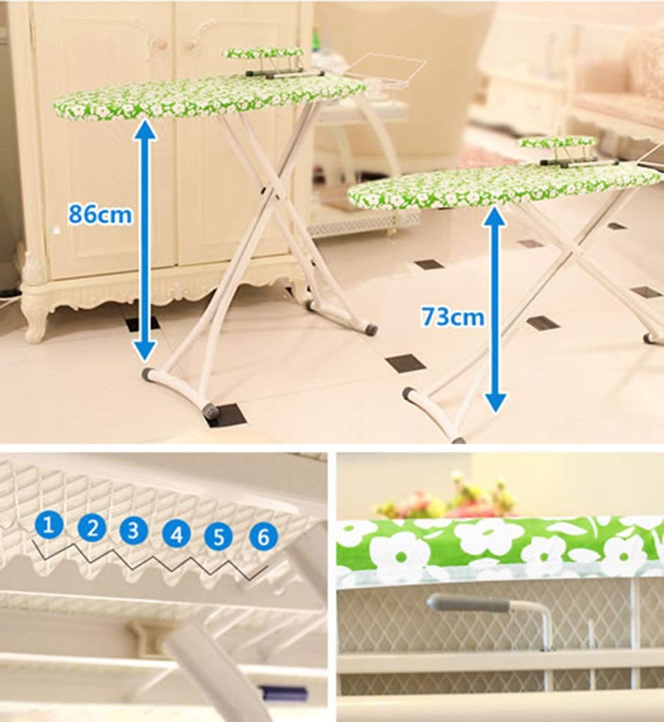 Questo Tavolo da Stiro Argentato, ASSE da Stiro Rinforzato in Metallo, Negozio di Articoli per la casa, supermercato, Staffa per Stirare, Stazione per Stirare Felpe 120 * 34CM