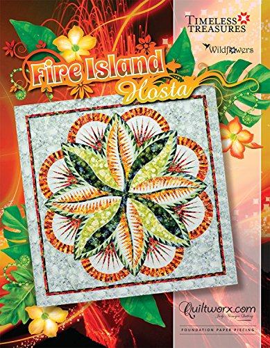 Fire Island Hosta Foundation Paper Piece Queen Judy Niemeyer Quiltworx Pattern #TOP15