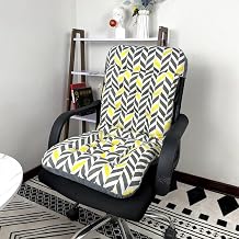 One-Piece High Back Chair Cushions with Ties, Non-Slip Chair Cushion for Dining Chair, Thickened Washable Soft Garden Seat Pads for Students Dining Kitchen Office Furniture Chair-A||45x95CM