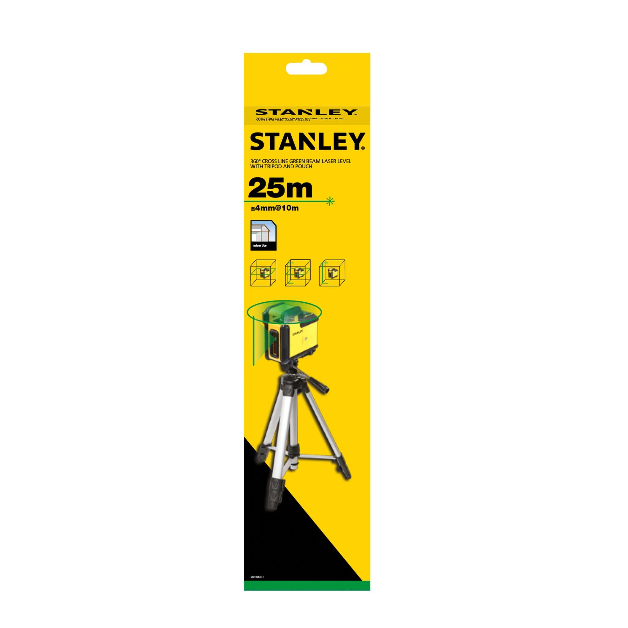 Stanley - KIT NIVEAU LASER 360° CROSS360 VERT +TREPIED - STHT77641-1 Jaune