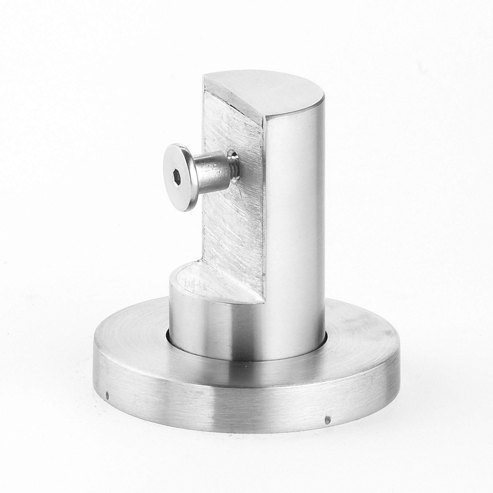 Cubicle Partition Leg Support with 20mm Height for 13mm & 20mm Partitions in Satin Stainless Steel Finish