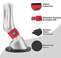 Vista 8 de Harrison Howard Envolturas de pastern para caballo vendidas en pares de estrellas