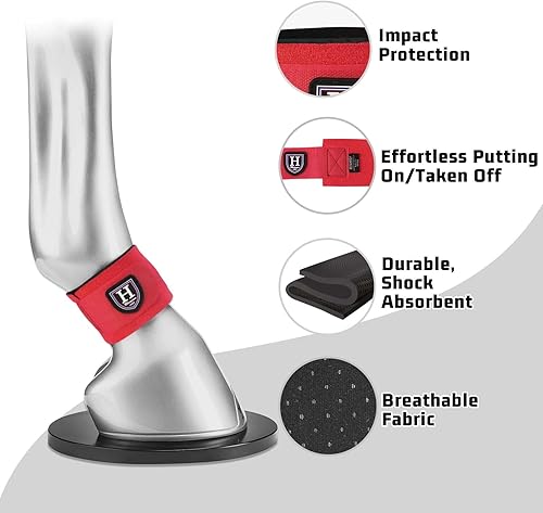 Miniatura 8 de Harrison Howard Envolturas de pastern para caballo vendidas en pares de estrellas