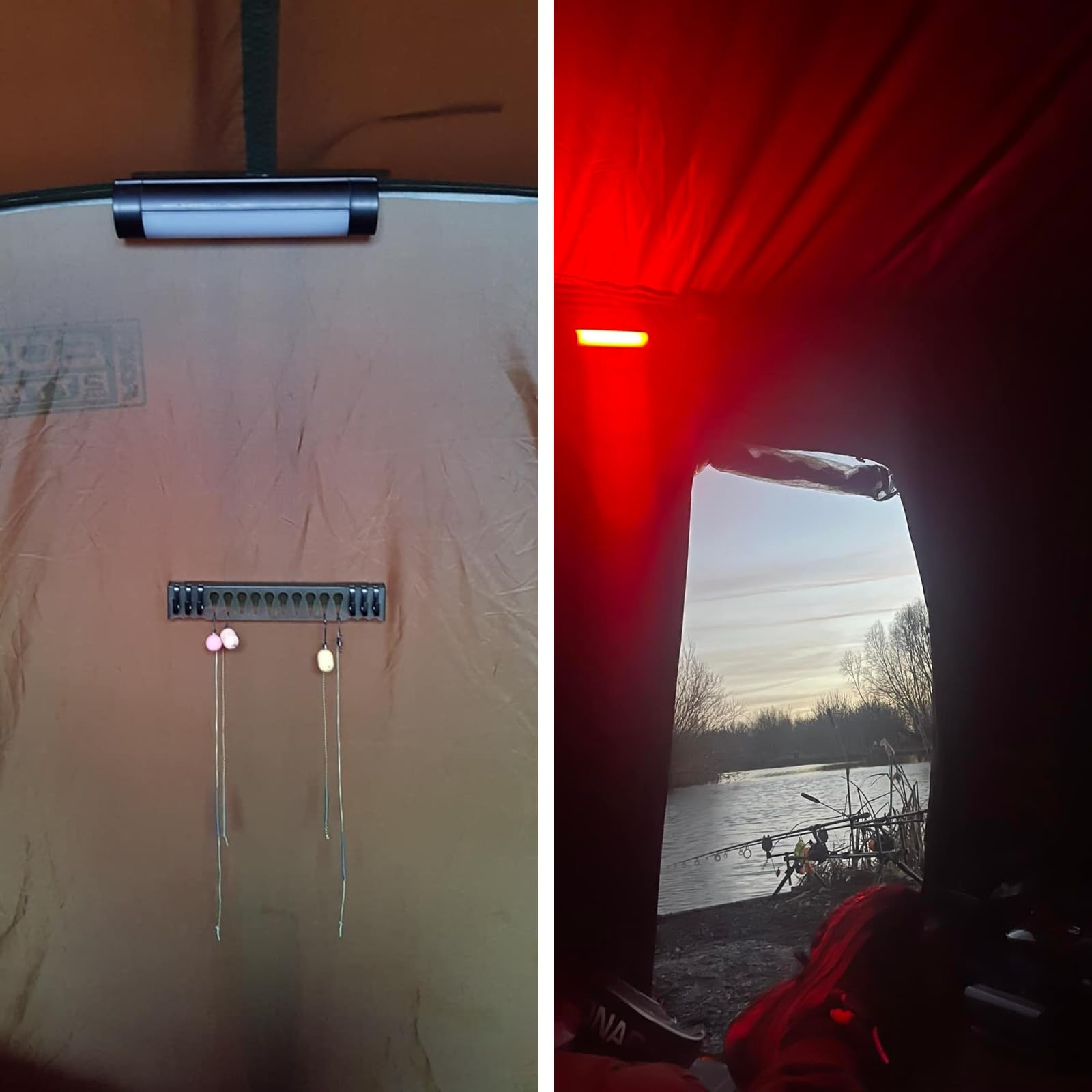 Sunblesa Upgrade Wiederaufladbare Bivvy Light - Magnetische LED Campinglaterne mit Fernbedienung 5000mAh Powerbank, Rot/Grün/Weiß Modi, Wasserdicht für Karpfenangeln Camping Notfälle
