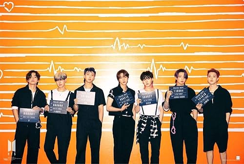 BTS - Lineup - Póster de K-Pop Band - Con licencia oficial - 36 x 24 pulgadas