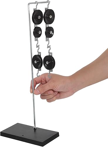 Miniatura 4 de iplusmile Juego de bloques de polea de laboratorio de física, experimentos, bloques de polea con soporte y cuerda para clase de ciencias, escuela,