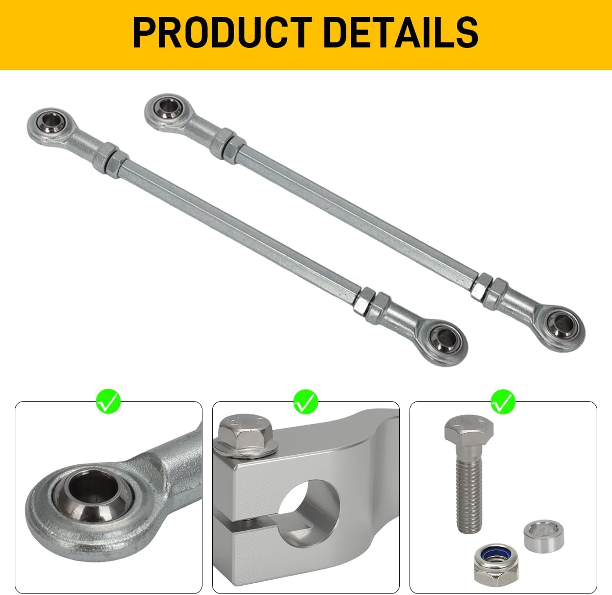 for Snapper Riding Lawn Mowers Steering Arm Upgrade Kit, Replace for 7301337BMYP & 7301338BMYP