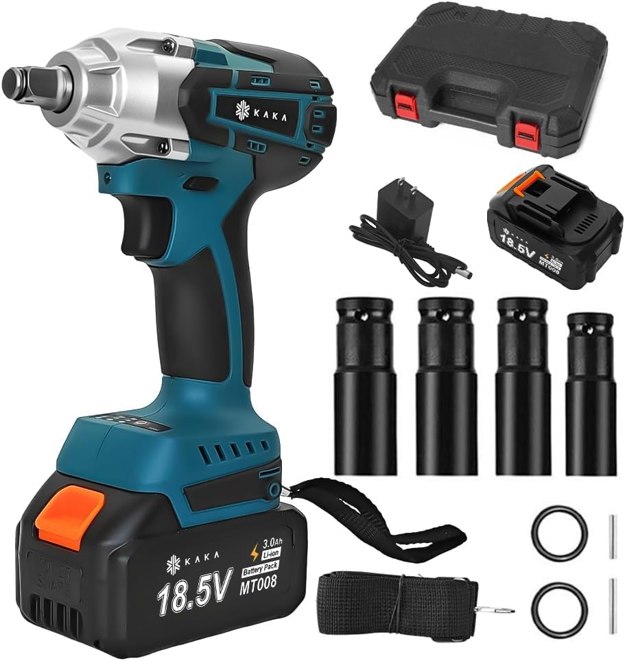 【2025新型】KAKA インパクトレンチ 電動インパクトレンチ 充電式 18.5V...