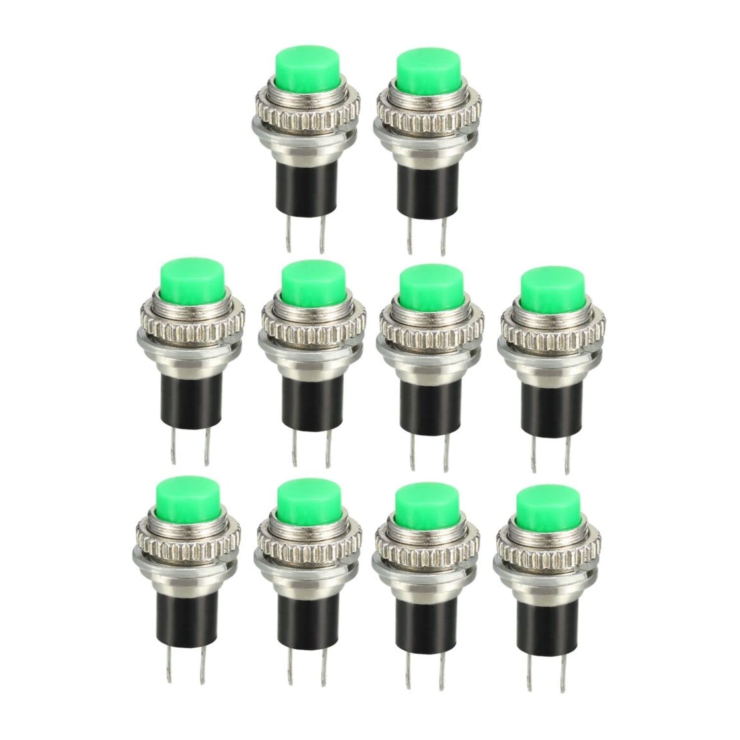 Gajrup Push Button Switches Self-Lock On/Off 2 pin Push Button Switch Green - Pack of 10pc (B0BT4FBNMB) Amazon Price History, Amazon Price Tracker