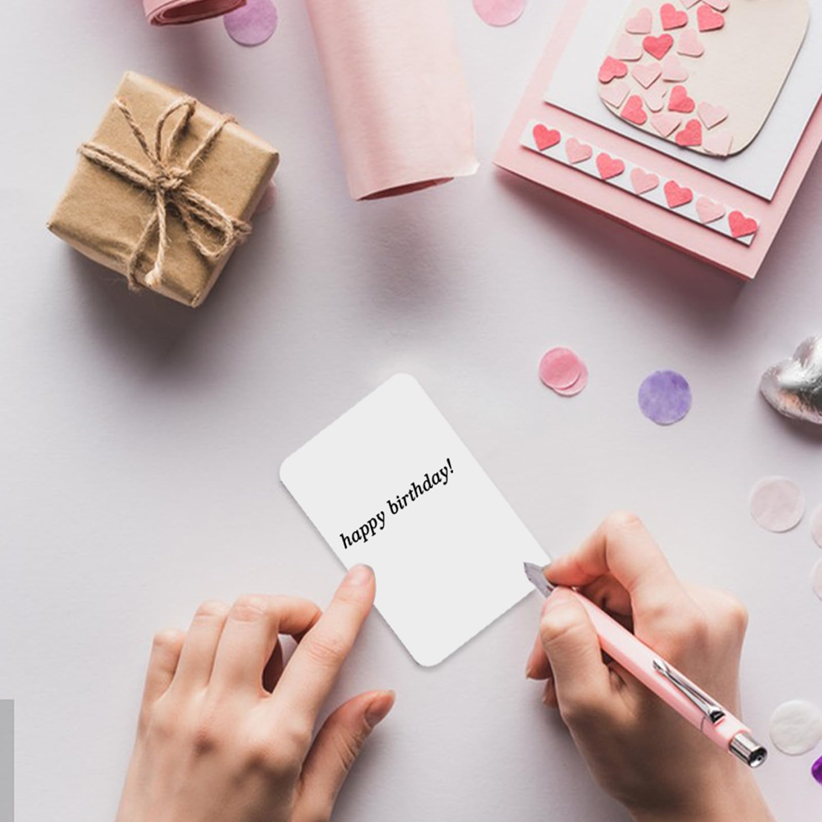 100PCS Blank Business Cards 3.5" x 2" Small Note Cards White Business Paper Card Double-Sided Mini Greeting Place Name Vocabulary Word Flash Card Scrapbookings DIY Gift Tags Label - Image 6