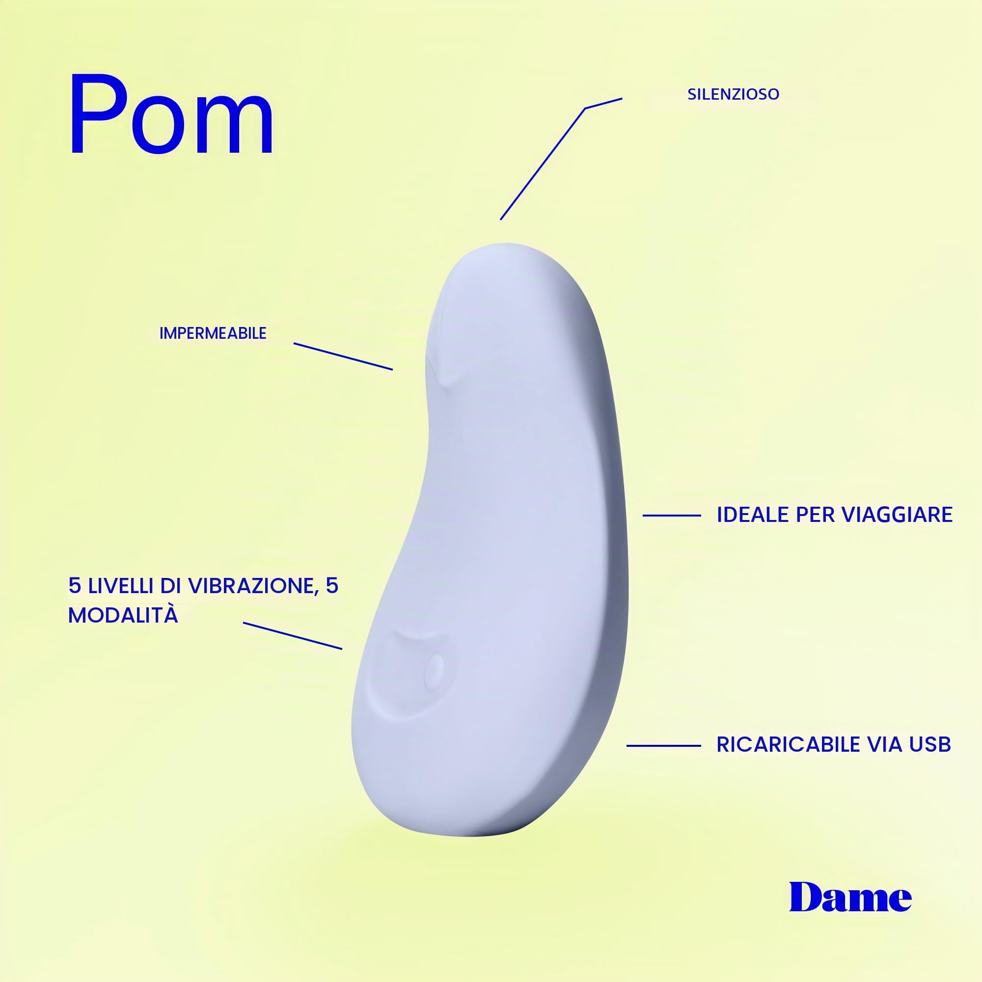 Dame Products - Pom Flexible Vibrator Ice