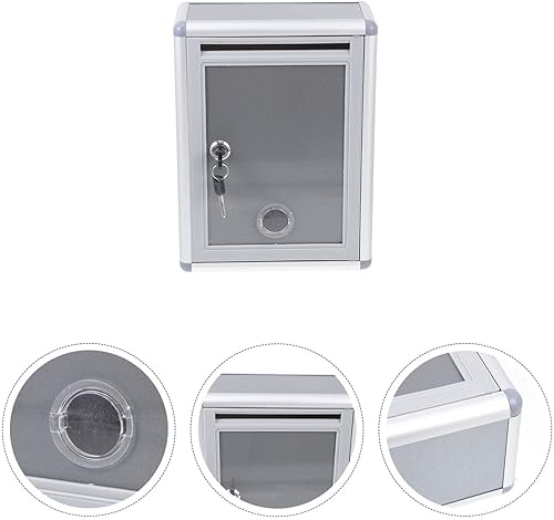 Miniatura 6 de Housoutil Caja Caja de sugerencias Caja Caja Caja de Oficina Caja de Aleación de Aluminio