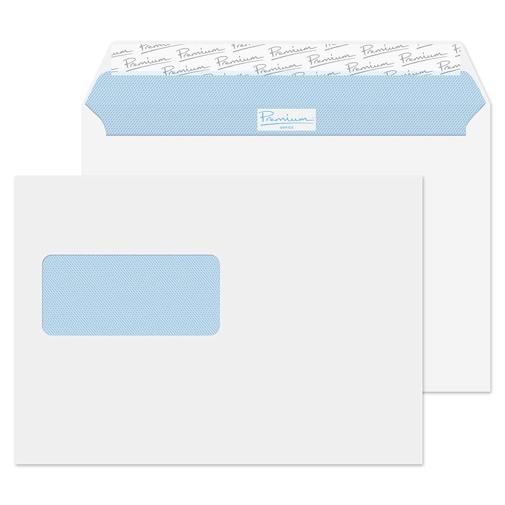 Blake Premium Office 162 X 229 Mm 120 gsm Portfel Odrywane I Zamykane Wysokie Okienko 34217 Ultra White Wove Pakiet 500
