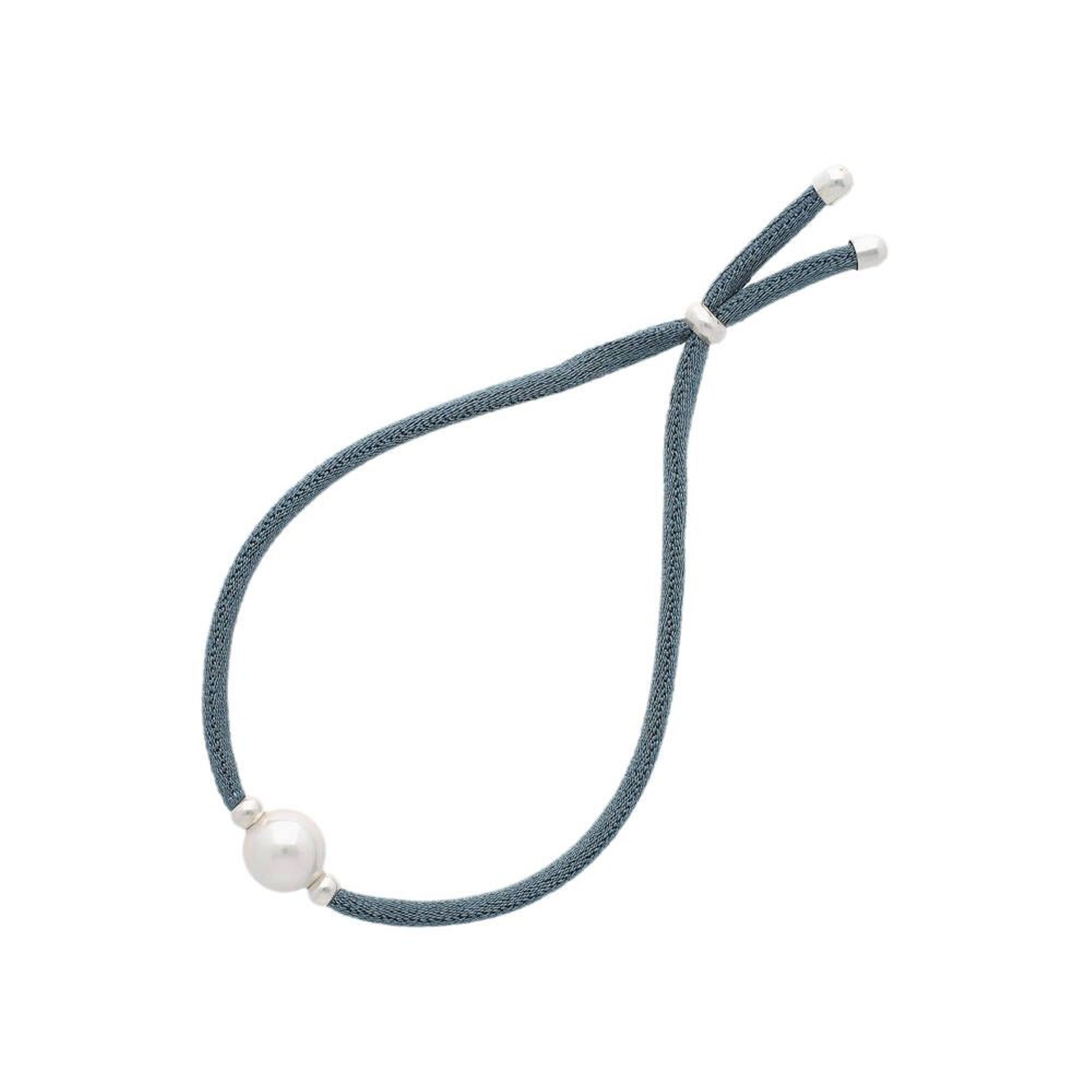 Majorica Sifnos - Bracciale elastico con perla, realizzato in argento dorato, perla bianca rotonda da 8 mm, lunghezza 20 cm, chiusura regolabile, gioielli da donna