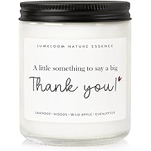 Thank You Gifts for Women, Men - 9oz Lavender Scented Soy Wax Candle - Thank You Candle, Hostess, Appreciation Gifts for Women, Teacher, Coworkers, Nurse, Friend, Boss, Employee